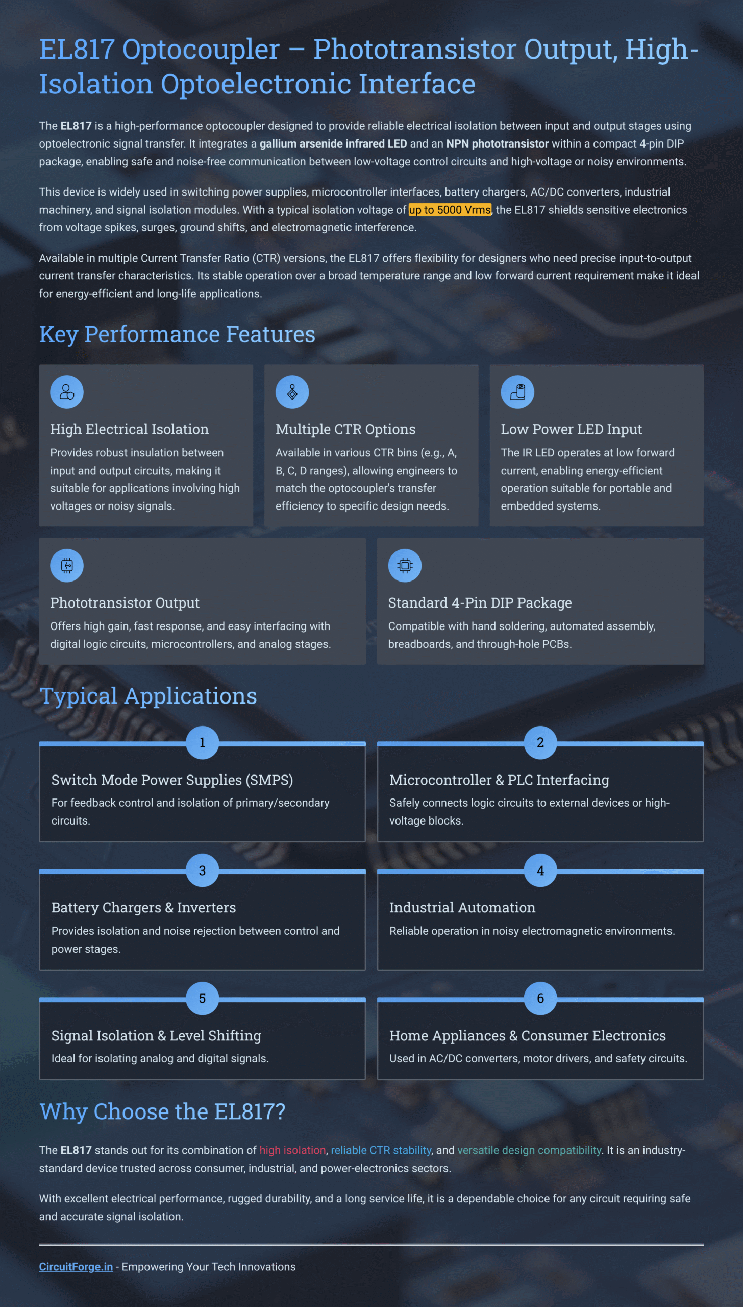 ic el817 opto coupler pdip 4